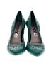 DKNYC 100% Leather Teal Heels Size 9 1/2 - photo 2