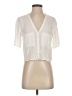 Topshop Ivory Short Sleeve Blouse Size XXS (estimated) - photo 1
