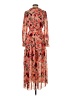 Unbranded 100% Polyester Paisley Orange Red Casual Dress Size S - photo 2