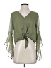 Guess Green 3/4 Sleeve Blouse Size XS - photo 1