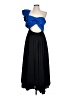AMUR 100% Polyester Color Block Blue Black Cocktail Dress Size 12 - photo 1