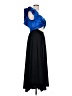 AMUR 100% Polyester Color Block Blue Black Cocktail Dress Size 12 - photo 4