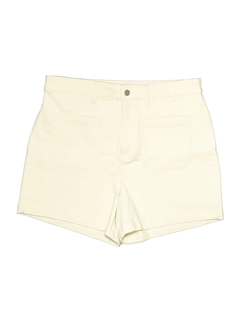 Pre-owned Faherty Khaki Shorts In Ivory