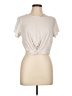 Express One Eleven Silver Short Sleeve Top Size L - photo 1