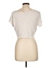 Express One Eleven Silver Short Sleeve Top Size L - photo 2
