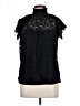 Adiva Black Short Sleeve Blouse Size L - photo 1