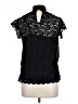 Adiva Black Short Sleeve Blouse Size L - photo 2
