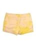 J.Crew 100% Cotton Floral Yellow Shorts Size 8 - photo 2