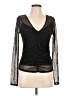 Paige Black Long Sleeve Top Size L - photo 1