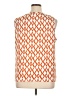 Christopher & Banks 100% Polyester Orange Sleeveless T-Shirt Size XL - photo 2