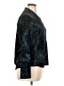 Metrostyle Animal Print Black Long Sleeve Blouse Size XL - photo 4