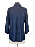 Renee C. Blue 3/4 Sleeve Button-Down Shirt Size S - photo 2