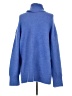Zara Solid Blue Turtleneck Sweater Size S - photo 2
