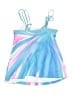 Unbranded Tie-dye Blue Swimsuit Cover Up Size 0X - photo 2