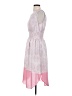 Gap 100% Polyester Paisley Pink Casual Dress Size S - photo 5