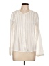 Timing 100% Polyester Ivory Long Sleeve Blouse Size L - photo 1