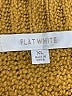 Flat White Solid Yellow Wool Skirt Size XL - photo 4