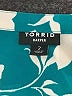 Torrid 100% Polyester Tropical Teal Short Sleeve Blouse Size 2X Plus (2) - photo 7