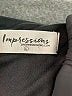 Impressions Solid Black Cocktail Dress Size L - photo 7