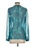 Hale Bob Teal Long Sleeve Blouse Size S - photo 2