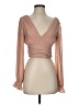 She + Sky 100% Polyester Tan 3/4 Sleeve Blouse Size S - photo 1