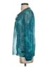 Hale Bob Teal Long Sleeve Blouse Size S - photo 5