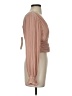 She + Sky 100% Polyester Tan 3/4 Sleeve Blouse Size S - photo 4