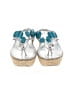Assorted Brands 100% Leather Silver Sandals Size 7 1/2 - photo 2