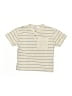Zara Baby Stripes Ivory Short Sleeve Henley Size 4 - 5 - photo 1