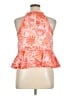 Cinq à Sept 100% Polyester Orange Sleeveless Blouse Size XL - photo 2