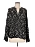 Sanctuary Polka Dots Black Long Sleeve Blouse Size M - photo 1