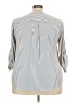 Torrid 100% Polyester Stripes Blue 3/4 Sleeve Blouse Size 2X Plus (2) - photo 2