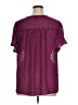 Torrid 100% Polyester Burgundy Short Sleeve Blouse Size 1X Plus (1) - photo 2