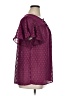 Torrid 100% Polyester Burgundy Short Sleeve Blouse Size 1X Plus (1) - photo 4