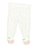 Carter's 100% Cotton Floral Ivory White Casual Pants 0-3 MO / 3 MO - photo 1