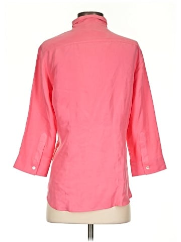 Anne Carson 3/4 Sleeve Silk Top (view 2)