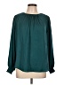 alex & lili 100% Polyester Teal Long Sleeve Blouse Size L - photo 1