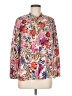 Chenault 100% Polyester Floral Ivory Long Sleeve Blouse Size M - photo 1