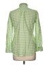 J.Crew Checkered-gingham Green 3/4 Sleeve Blouse Size 6 - photo 2