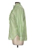J.Crew Checkered-gingham Green 3/4 Sleeve Blouse Size 6 - photo 5
