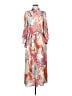 Alexis 100% Polyester Print Orange Casual Dress Size XXS - photo 1