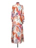 Alexis 100% Polyester Print Orange Casual Dress Size XXS - photo 2