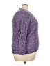 Kim Rogers 100% Cotton Tweed Purple Pullover Sweater Size 2X - photo 4