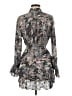 CAPSULE 100% Viscose Print Gray Casual Dress Size 6 - photo 2