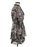 CAPSULE 100% Viscose Print Gray Casual Dress Size 6 - photo 4