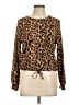 Olivia Rae Animal Print Brown Pullover Sweater Size L - photo 1