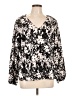 Nine West Black Long Sleeve Blouse Size L - photo 1
