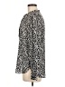 Ann Taylor LOFT Animal Print Black Long Sleeve Blouse Size M - photo 5