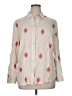 Chico's 100% Rayon Hearts Ivory Long Sleeve Button-Down Shirt Size XL (3) - photo 1