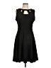 Alyx Solid Black Cocktail Dress Size 10 - photo 1